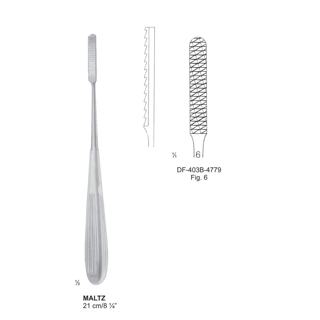 Maltz Nasal Rasps, Fig.6, 21cm (DF-403B-4779) by Dr. Frigz
