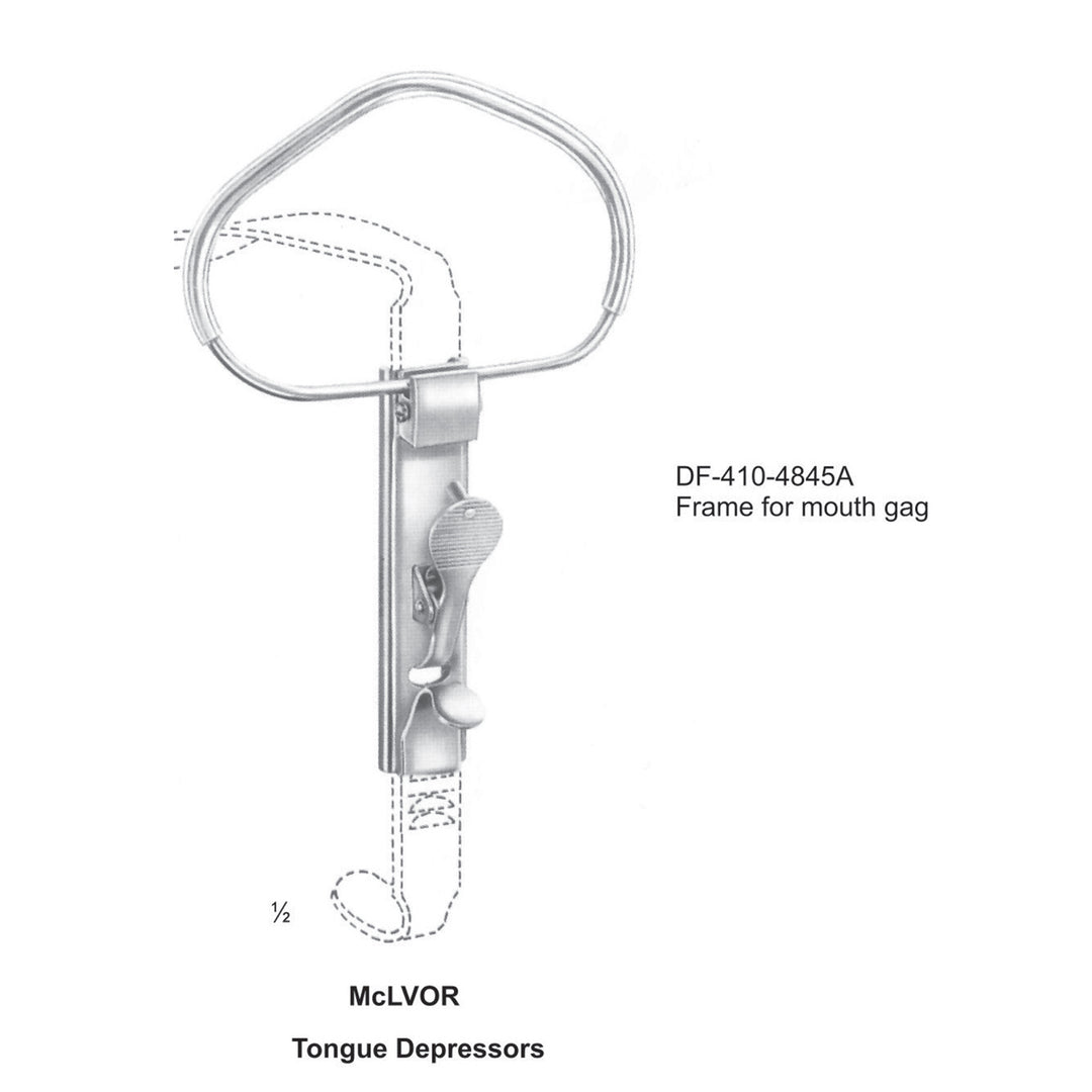 Mclvor Mouth Gags Frame Only (DF-410-4845A) by Dr. Frigz