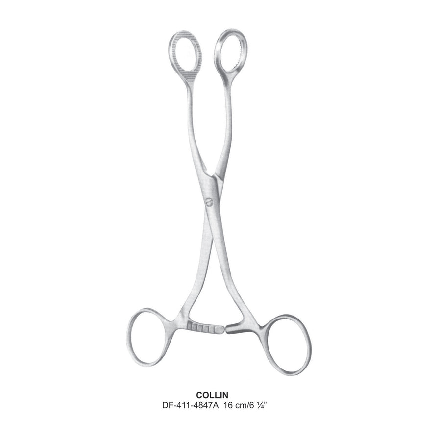 Collin Tongue Holding Forceps 16cm (DF-411-4847A) by Dr. Frigz