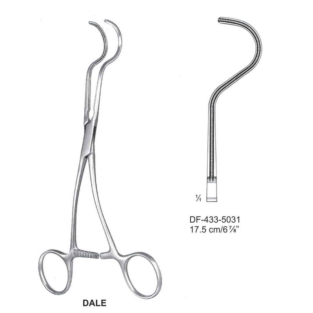 Dale Atrauma Peripheral Vescular Clamps 17.5cm (DF-433-5031) by Dr. Frigz