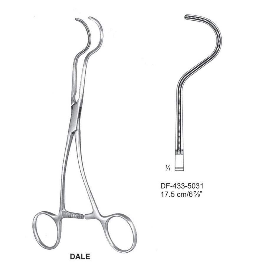 Dale Atrauma Peripheral Vescular Clamps 17.5cm (DF-433-5031) by Dr. Frigz