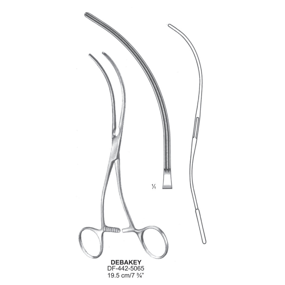 Debakey  Atrauma Peripheral Vascular Clamps, 19.5cm (DF-442-5065) by Dr. Frigz