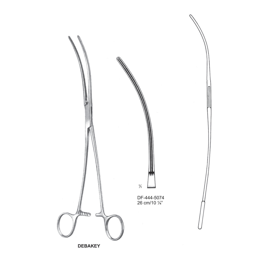 Debakey Atrauma Aortic Aneurysm Clamps, 26cm  (DF-444-5074) by Dr. Frigz