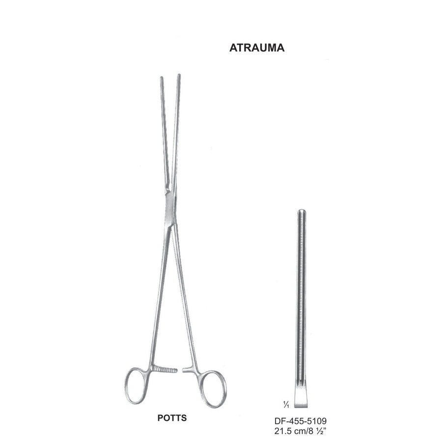 Potts Atrauma Multi Purpose Vascular Clamps 21.5cm (DF-455-5109) by Dr. Frigz