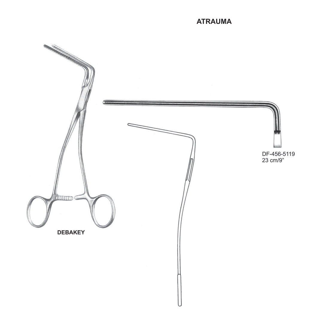 Debakey Atrauma Multi Purpose Vascular Clamps 23cm (DF-456-5119) by Dr. Frigz