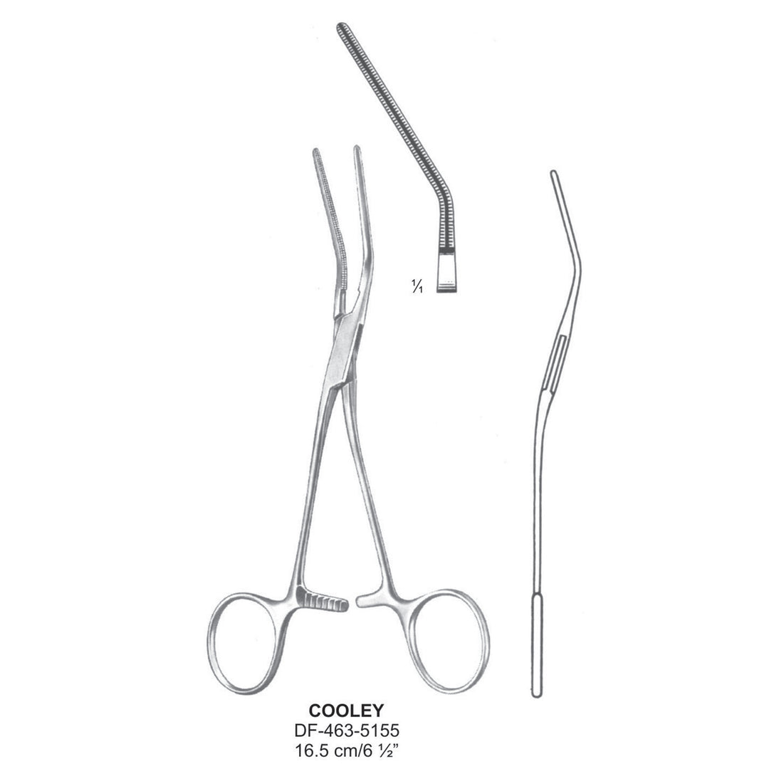 Cooley Atrauma Multi Purpose Vascular Clamps, 16.5cm (DF-463-5155) by Dr. Frigz