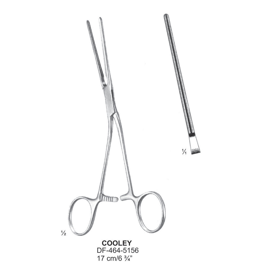 Cooley Atrauma Multi Purpose Vascular Clamps, 17cm (DF-464-5156) by Dr. Frigz
