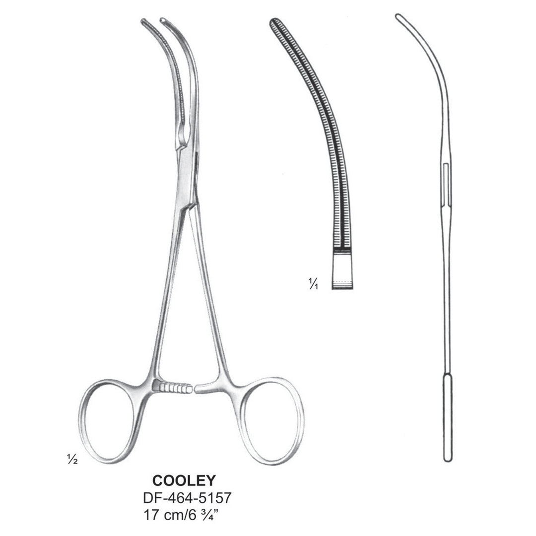Cooley Atrauma Multi Purpose Vascular Clamps, 17cm (DF-464-5157) by Dr. Frigz