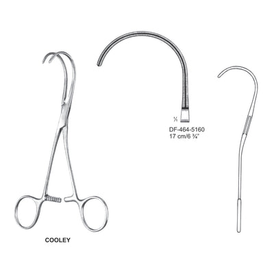 Cooley Atrauma Multi Purpose Vascular Clamps, 17cm (DF-464-5160)