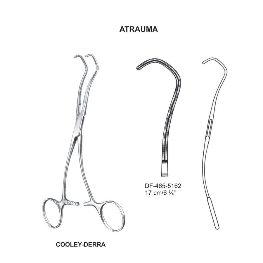 Cooley-Derra Atrauma Anatomosis Clamps 17cm (DF-465-5162) by Dr. Frigz