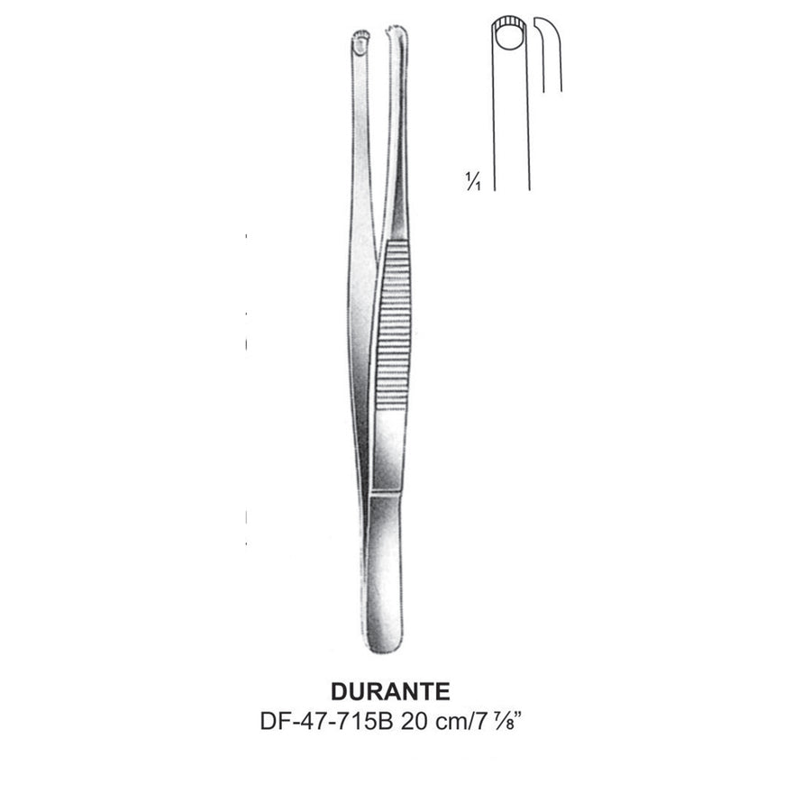 Durante Tissue Grasping Forceps, 20cm  (DF-47-715B) by Dr. Frigz
