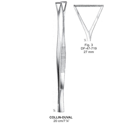 Collin-Duval Grasping Forceps, Fig.3, 27mm , 20cm (DF-47-719)