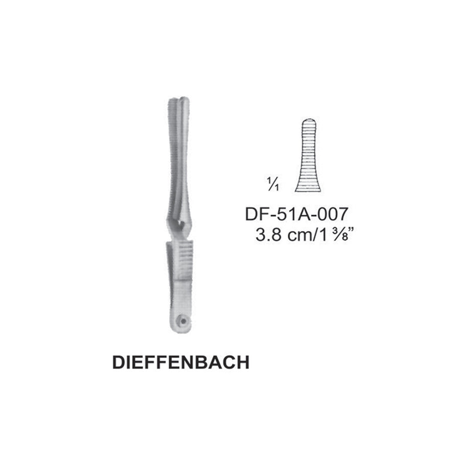 Dieffenbach Bulldog Clamps, Straight, 3.8cm (DF-51A-007) by Dr. Frigz