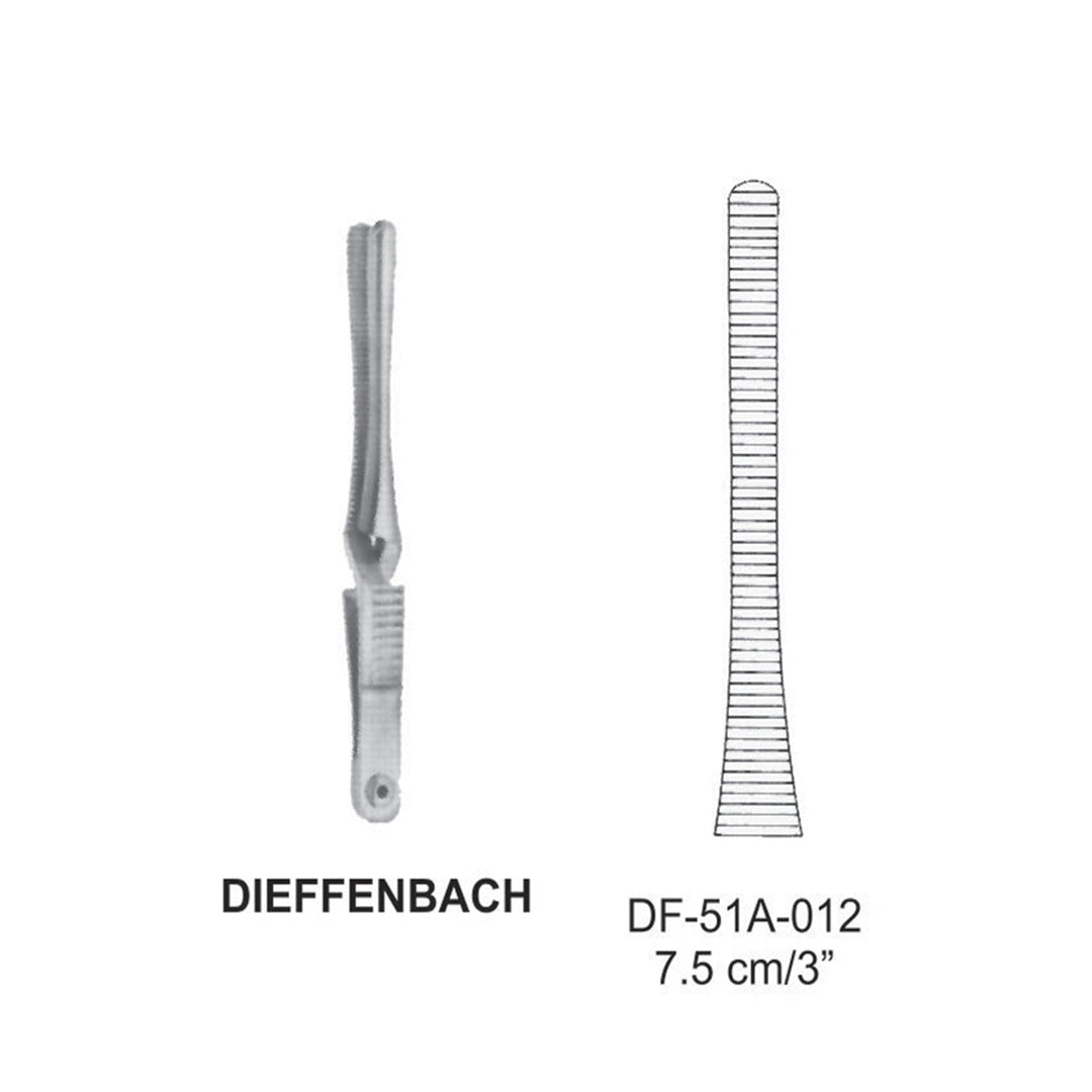 Dieffenbach Bulldog Clamps, Straight, 7.5cm (DF-51A-012) by Dr. Frigz