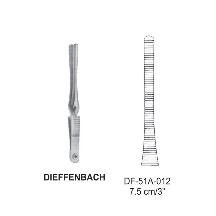 Dieffenbach Bulldog Clamps, Straight, 7.5cm (DF-51A-012) by Dr. Frigz