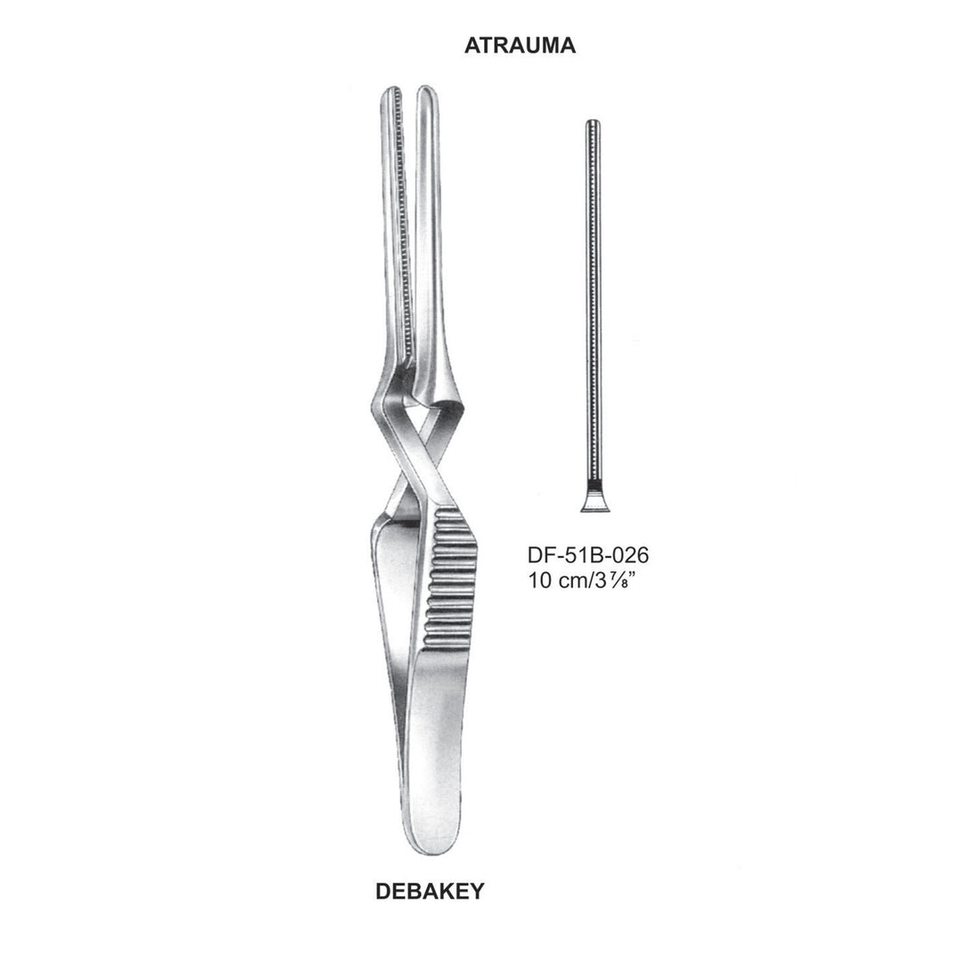 Debakey Atrauma Bulldog Clamp, Straight, 10cm (DF-51B-026) by Dr. Frigz