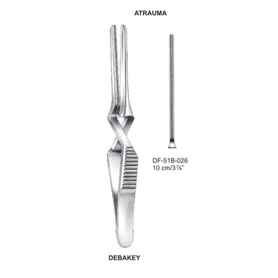 Debakey Atrauma Bulldog Clamp, Straight, 10cm (DF-51B-026)