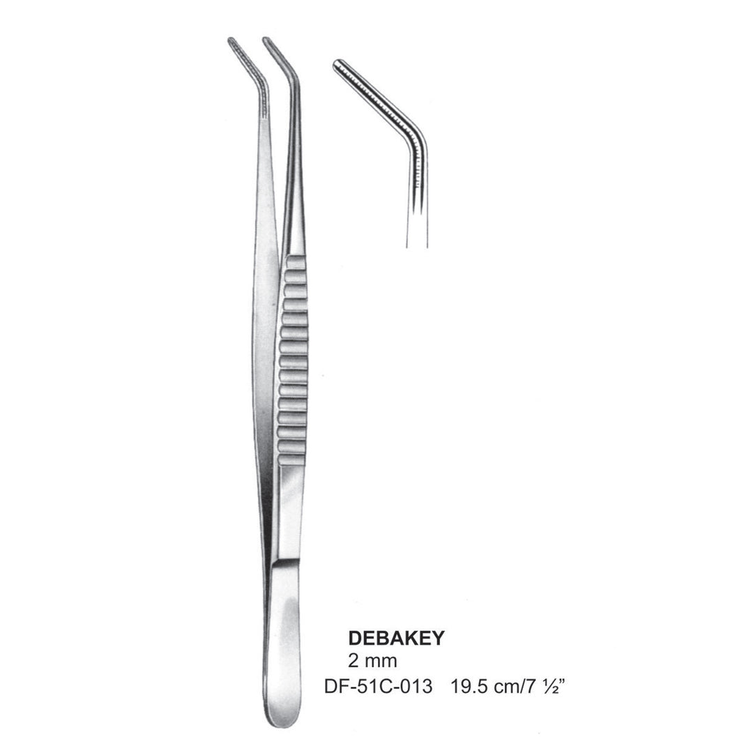 Debakey Atrauma Forceps, Angled, 19.5Cm, 2mm (DF-51C-013) by Dr. Frigz