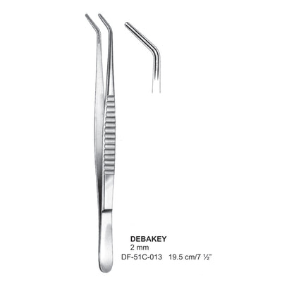 Debakey Atrauma Forceps, Angled, 19.5Cm, 2mm (DF-51C-013)