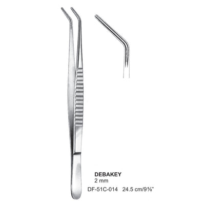Debakey Atrauma Forceps, Angled, 24.5Cm, 2mm (DF-51C-014)