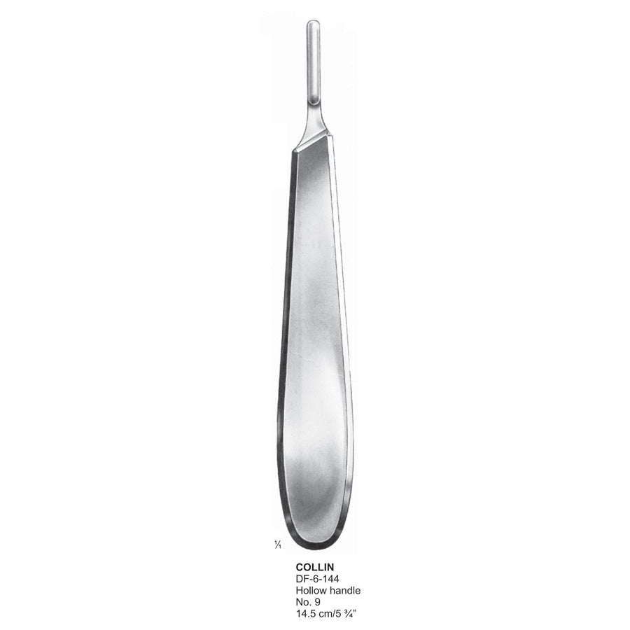 Collin Scalpel Handles Hollow No. 9, 14.5cm  (DF-6-144) by Dr. Frigz