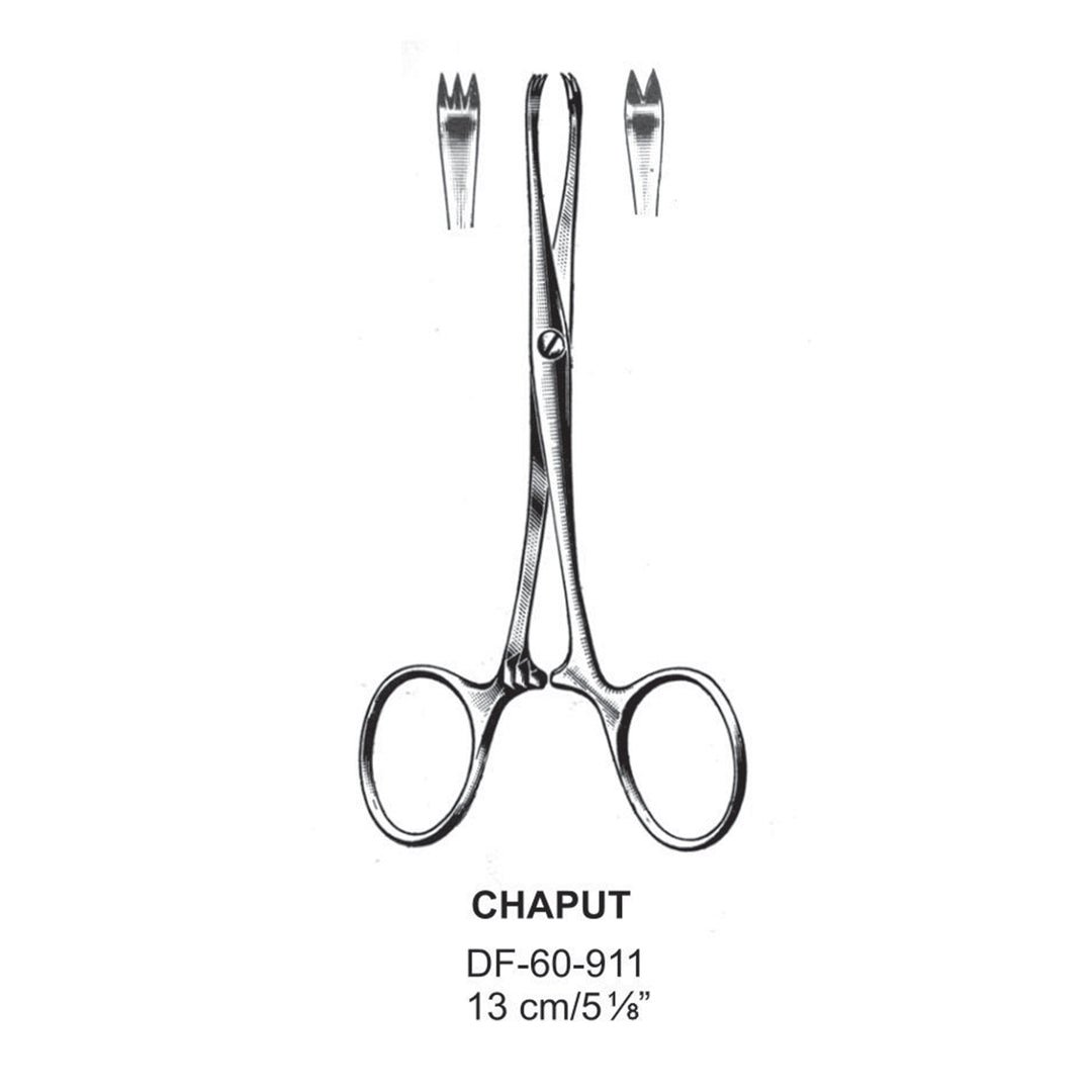 Chaput Artery Forceps, 2X3 Teeth, 13cm (DF-60-911) by Dr. Frigz