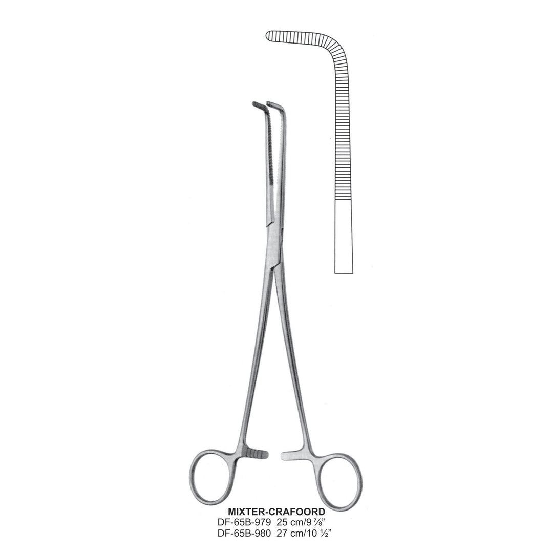 Mixter-Crafoord Ligature Forceps, Curved, 25cm (DF-65B-979) by Dr. Frigz