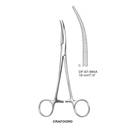 Crafoord Artery Forceps, Curved, 18cm (DF-67-984A)