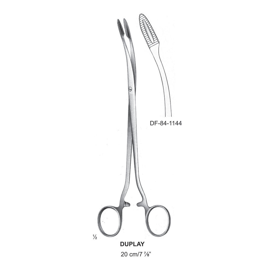 Duplay Swab Forceps, Curved, 20cm (DF-84-1144) by Dr. Frigz