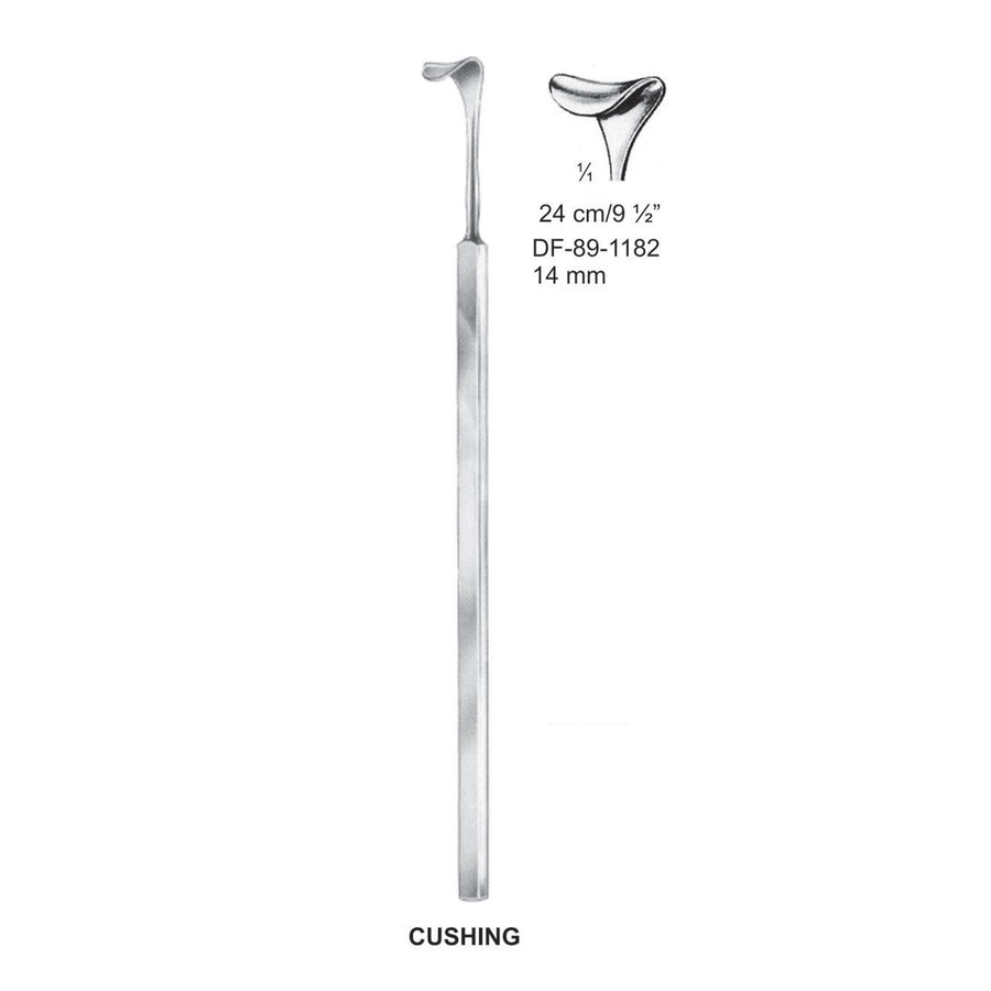 Cushing Retractors,24Cm,14mm  (DF-89-1182) by Dr. Frigz