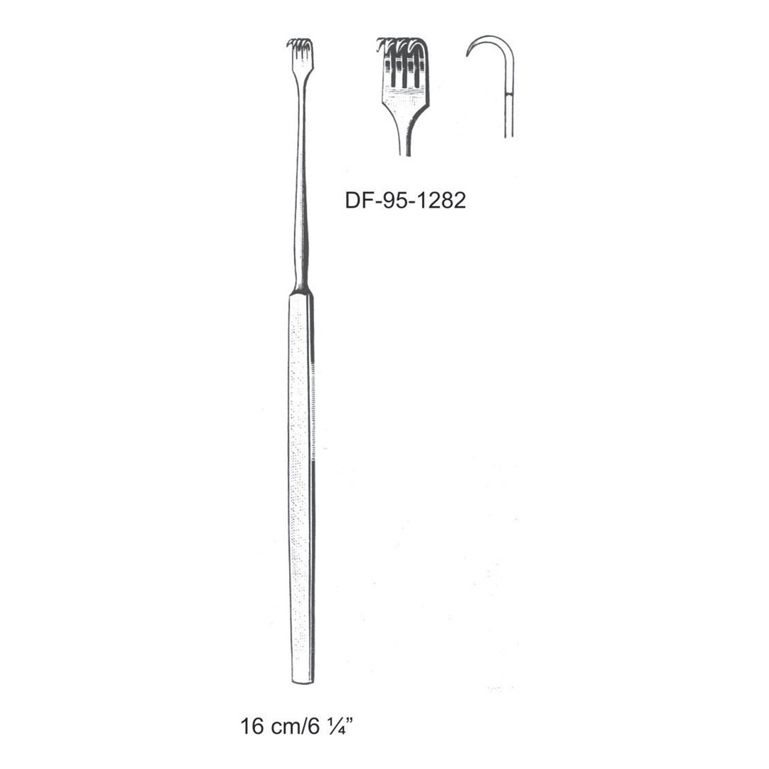 Volkmann Retractors,16cm Sharp Four Prong (DF-95-1282) by Dr. Frigz