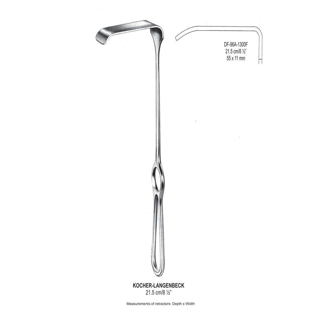 Kocher-Langenbeck Retractors 21.5cm 55X11mm (DF-96A-1300F) by Dr. Frigz