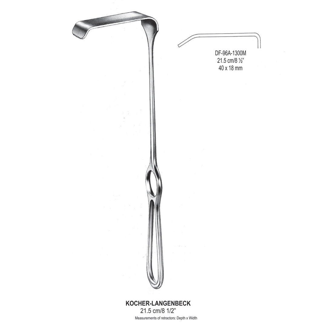 Kocher-Langenbeck Retractors 21.5cm 40X18mm (DF-96A-1300M) by Dr. Frigz