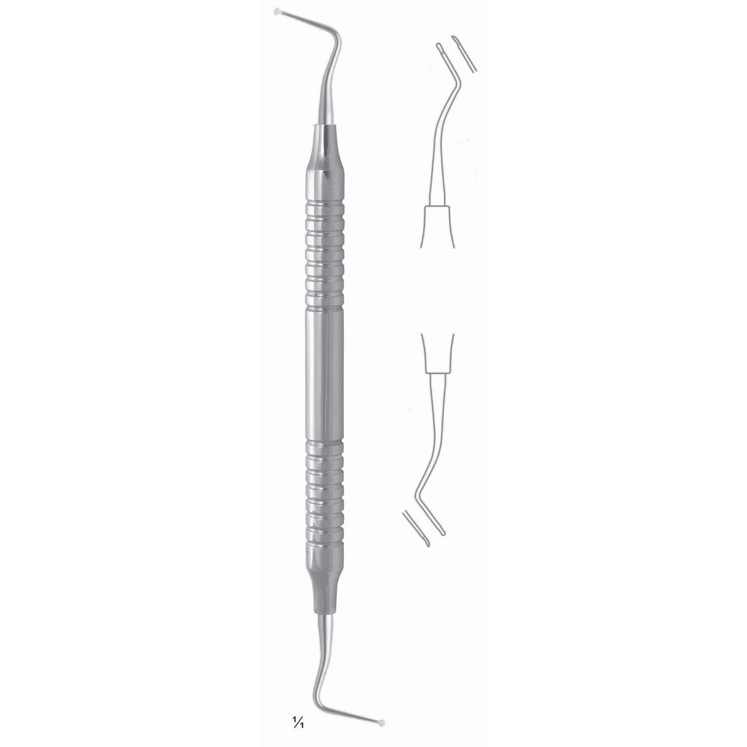 Scalers 17.5cm Hollow Handle, Double Ended Fig Gm 0 8 mm (Q-197-00) by Dr. Frigz
