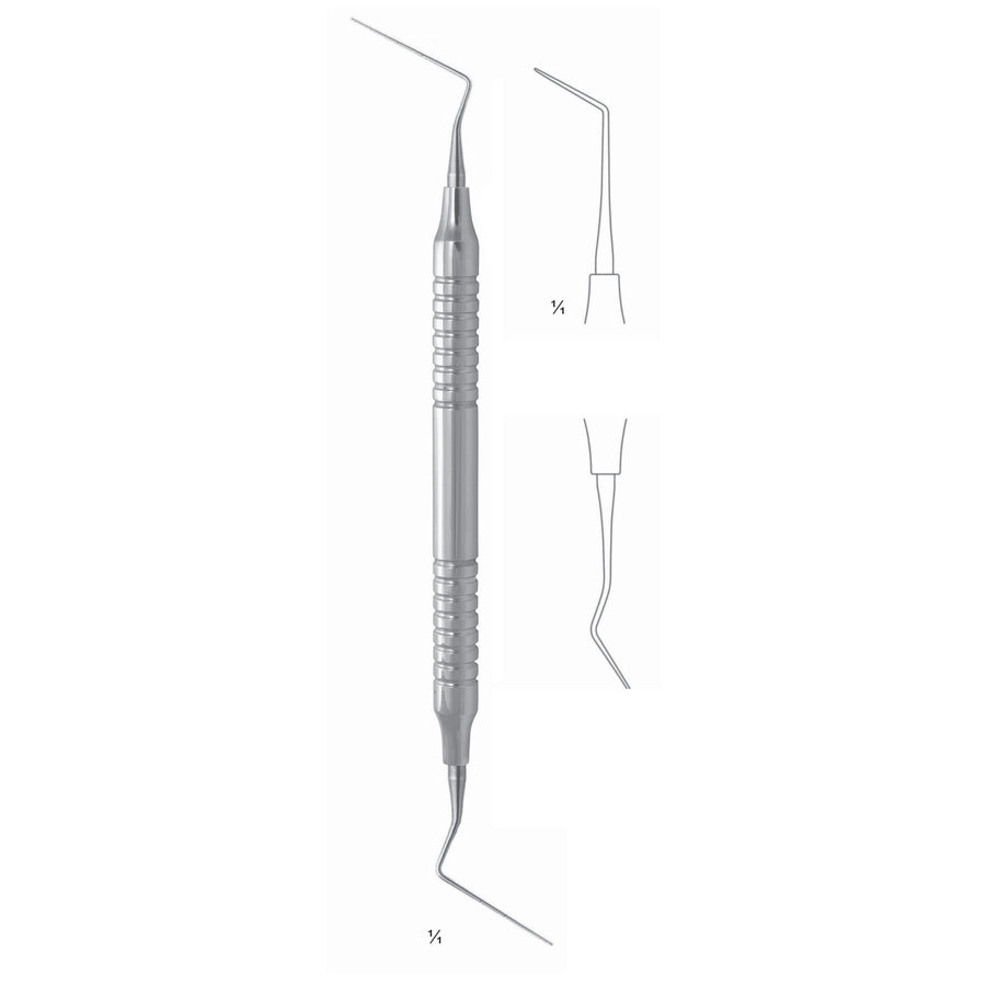 Stewart Scalers 17.5cm Hollow Handle, Double Ended, Endo Probe 8 mm (Q-244-00) by Dr. Frigz