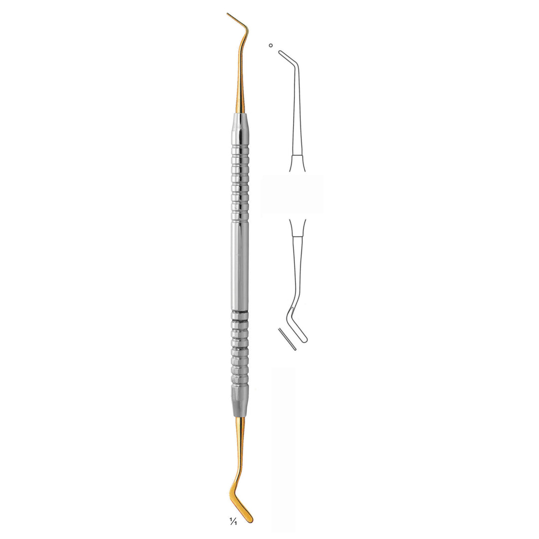 Filling Instruments Ti 17.5cm Titanium Coated, Solid Handle Fig 2 6 mm (S-006-02) by Dr. Frigz