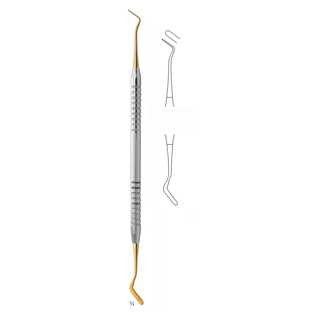 Filling Instruments Ti 17.5cm Titanium Coated, Solid Handle Fig 4 6 mm (S-008-04) by Dr. Frigz