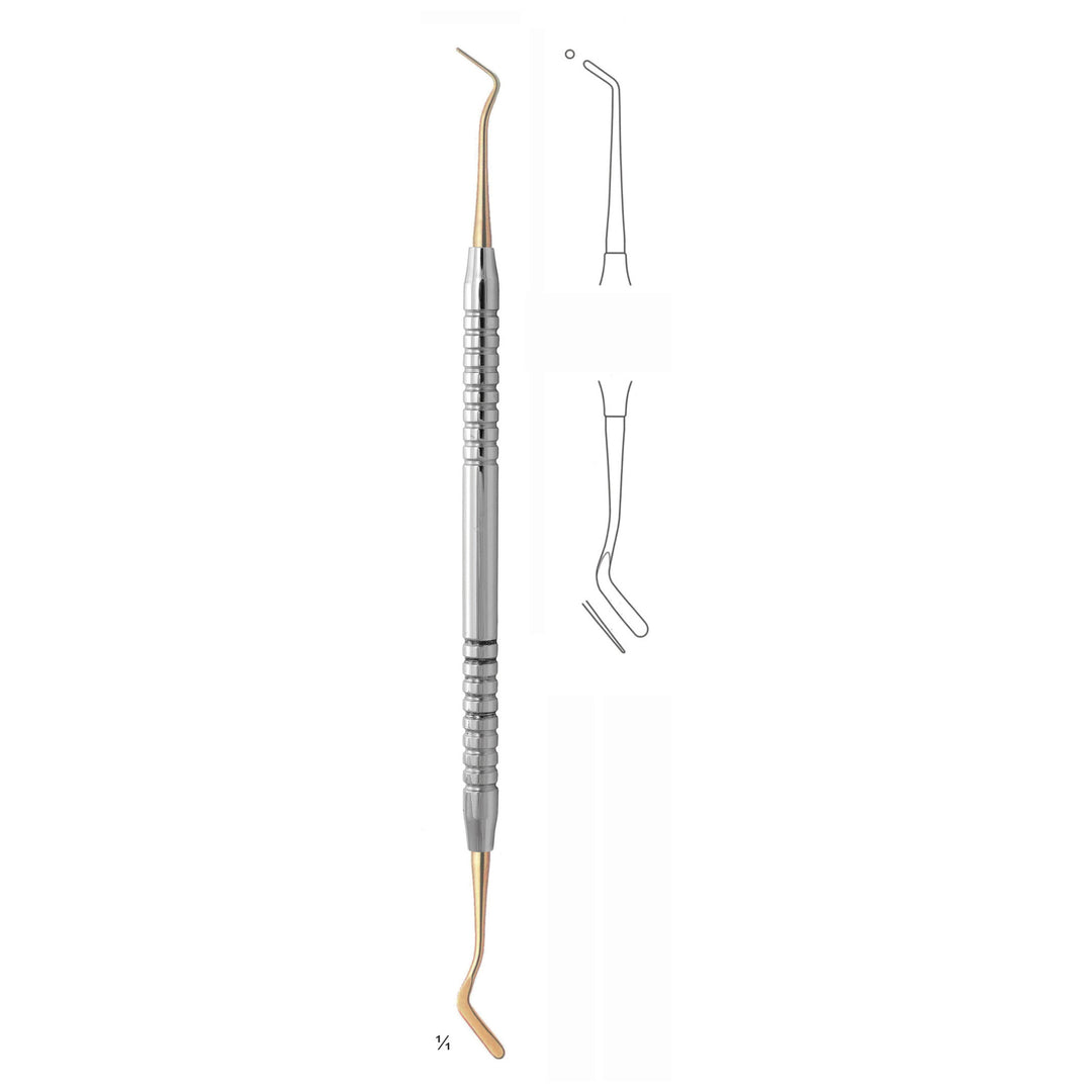 Goldstein Filling Instruments Ti 17.5cm Titanium Coated, Solid Handle Fig 1 6 mm (S-017-01) by Dr. Frigz