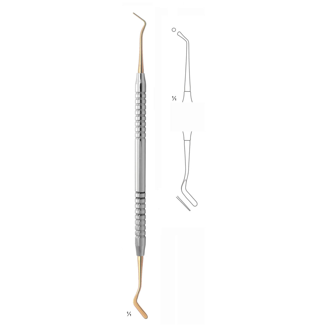 Goldstein Filling Instruments Ti 17.5cm Titanium Coated, Solid Handle Fig 2 6 mm (S-018-02) by Dr. Frigz