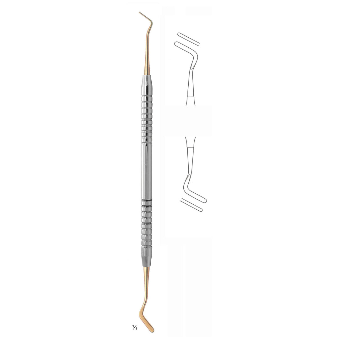 Goldstein Filling Instruments Ti 17.5cm Titanium Coated, Solid Handle Fig 4 6 mm (S-020-04) by Dr. Frigz