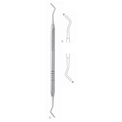 Filling Instruments 17.5cm Fluted, Solid Handle Fig 3S 6 mm (S-044-03)