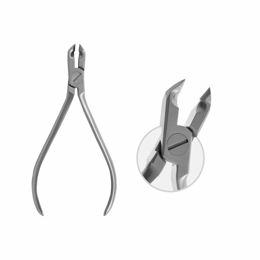 Ligature Cutter 45 Degrees Angled Ligature Cutting,With Hard Metal Inserts. Max, Wire Thickness: Dia 0.4 mm , Soft , 12 cm (W-098-12) by Dr. Frigz
