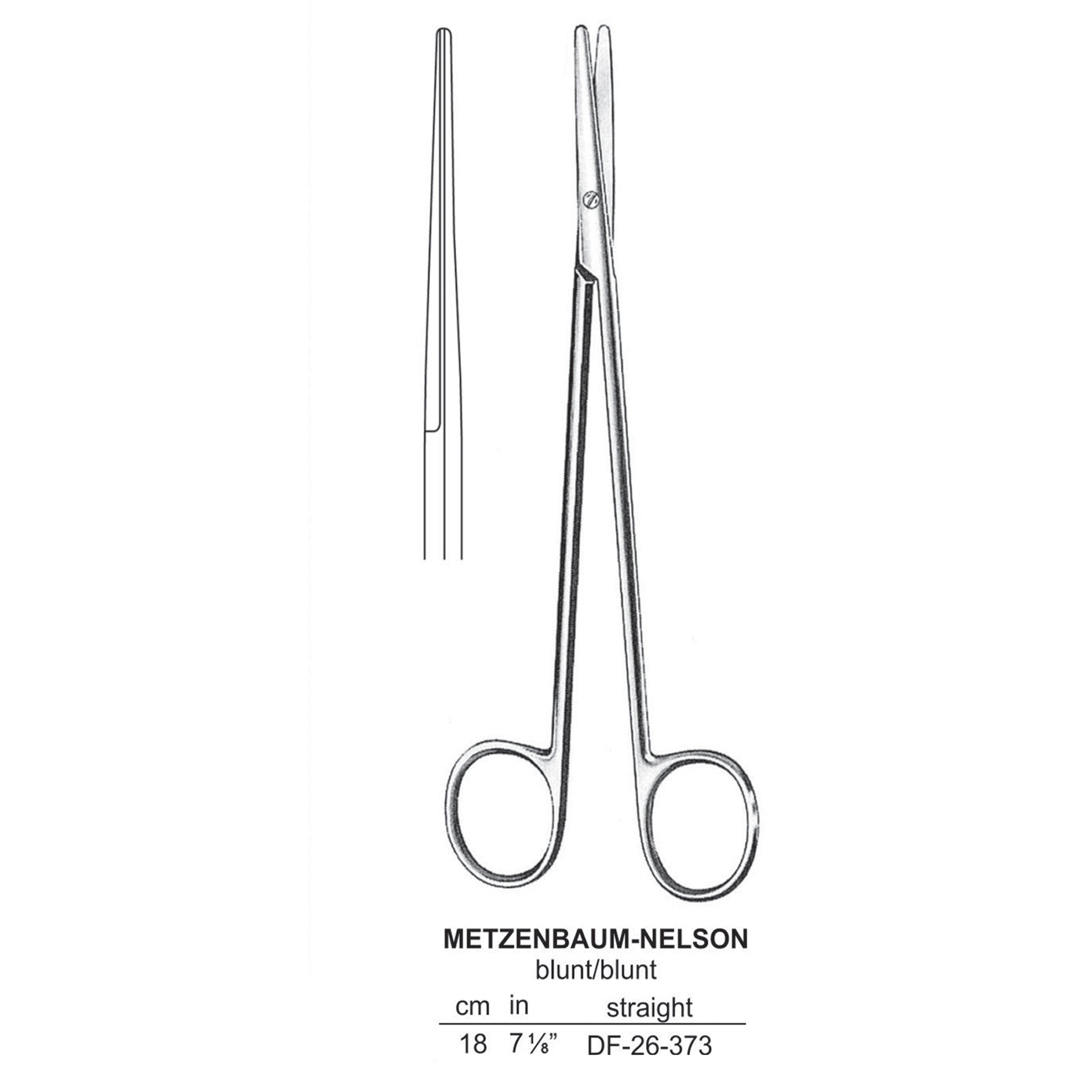 Metzenbaum-Nelson Dissecting Scissor Surgery Instrument – Dr Frigz
