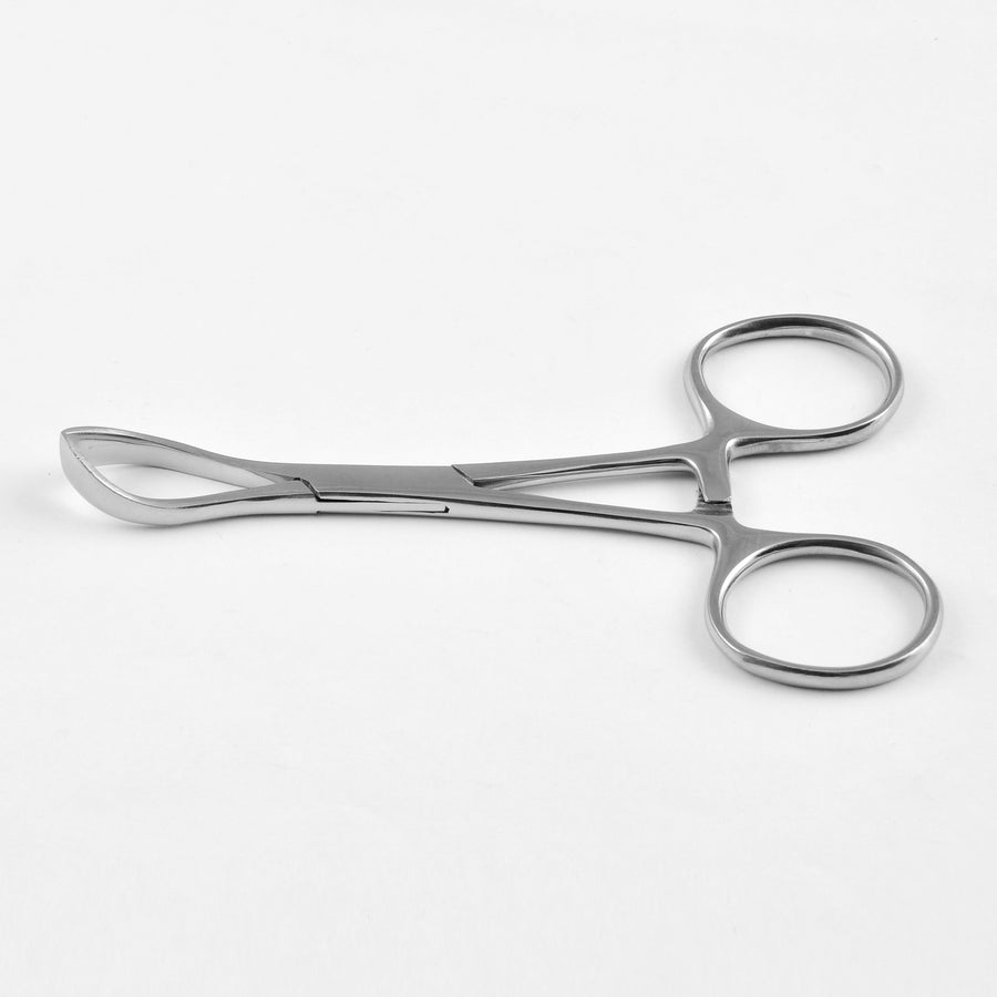 Lorna Towel Forceps 8X9 Teeth Curved Jaws 4 Inch (13242) by Dr. Frigz