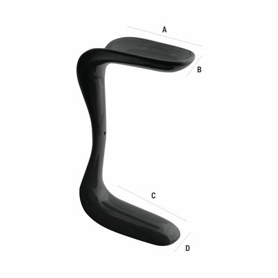 Sims Speculums Small, Insulated Black (Retractor, Black) (14-1397) by Dr. Frigz