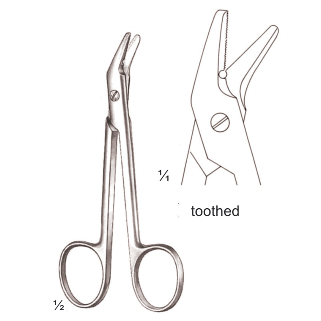 Universal Wire Cutting Scissors Toothed 12cm (B-001-12) by Dr. Frigz