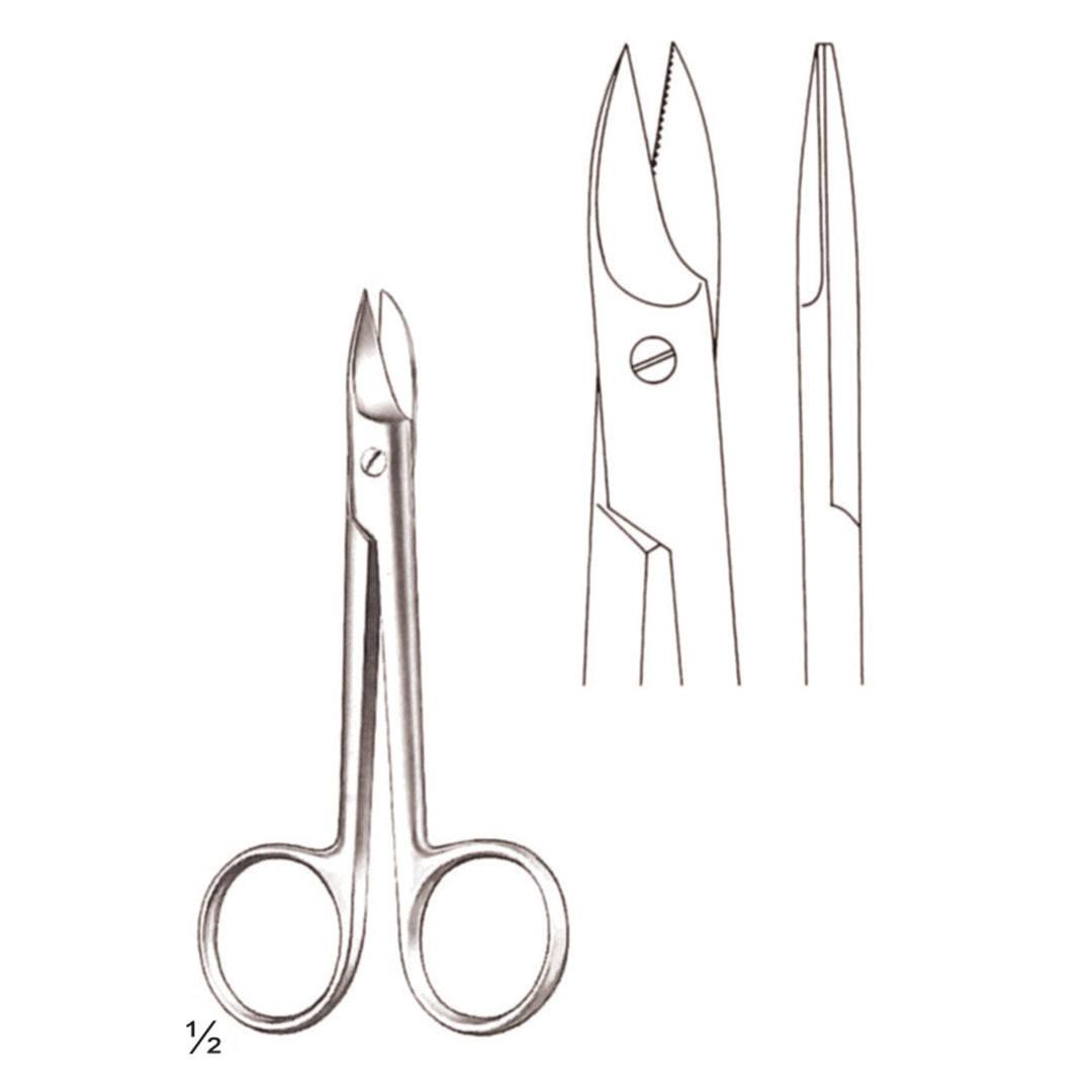 Beebee Scissors Straight One Edge Toothed 10.5cm (B-004-10) by Dr. Frigz