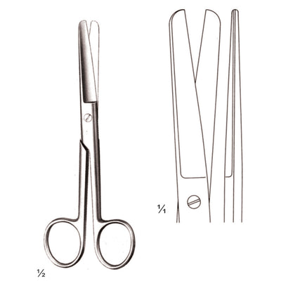Operating Scissors Standard Blunt-Blunt  Straight 14.5cm (B-006-14)