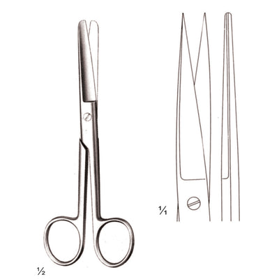 Operating Scissors Standard Sharp-Sharp Straight 14.5cm (B-008-14)