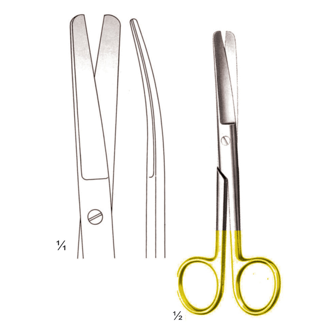 Standard Scissors Blunt-Blunt  Curved Tc 14.5cm (B-009-14Tc) by Dr. Frigz